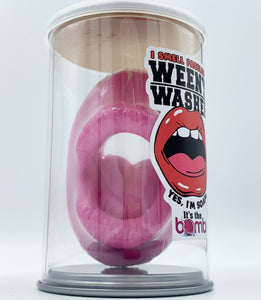 Pink weenie washer, pink weeny washer dick soap, mouth shaped penis cleaner soap gag gift for men dick soap