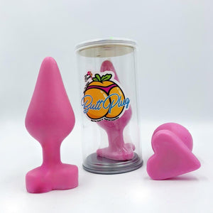 Butt Plug Black Guest Soap in Cute Gift Cans WHIMSICAL & NAUGHTY It's the Bomb Pink Butt Plug  