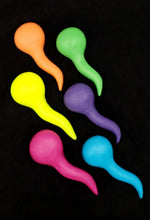 Load image into Gallery viewer, Rainbow Spermie shaped soap Assorted pride Colors Sperm in Gift Can  