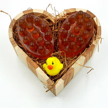 Load image into Gallery viewer, Beer &amp; Beer/Oatmeal Scrubby Soaps in Heart Gift Box mens Soaps 