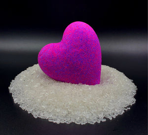 Heart Bath Bombs, Pink Heart Individuals 'Pink Unicorn' CUPIDS COURT HEART BOMBS It's the Bomb   