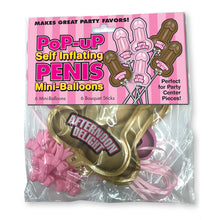 Load image into Gallery viewer, Penis Suckers, Straws, Party Candles candles Entrenue Pop-Up Penis Mini Penis Balloons  