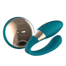 Load image into Gallery viewer, vibrator, remote control, hands free, LELO Tiani Duo Ocean Blue, couples vibrator
