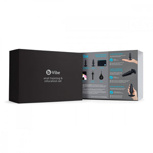 Butt Plug, Anal Play Cleaning and Training Set by B-Vibe Black Set Massager