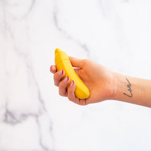 Emoji Vibes: QUEENI, Strawberry, Chickie, Chili Pepper, Pickle, Cherry, Eggplant & Banana Massage & Relaxation It's the Bomb® Banana Vibe  