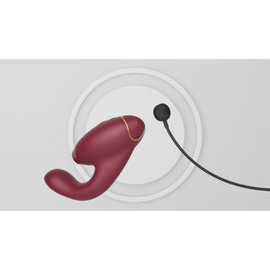 Womanizer duo 2 air clitoral stimulator powerful g-spot vibrator pleasure air Bordeaux red