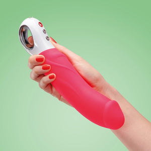 XL Vibrator 'Big Boss G5' with Handle by Fun Factory Massager pink Waterproof extra large Girthy vibrator