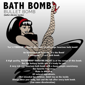 Kink Bath Bomb vibrator Surprise Bullet bath bomb fizzy vibrator sign