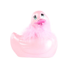 Load image into Gallery viewer, Duckie Black Paris Massager Bath Toy Duck bath massager It&#39;s the Bomb Classic Pink Duckie Paris  