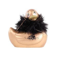 Load image into Gallery viewer, Duckie Paris Pink Vibration Massager Bath Toy Bath &amp; Body It&#39;s the Bomb Gorgeous Gold Duckie Paris &#39;I Rub My Duckie® Duck Massager  