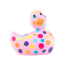 Load image into Gallery viewer, Duckie White w/ Black Dots, Massager Bath Toy Bath &amp; Body It&#39;s the Bomb Pink Duck Colorful Polka Dots  