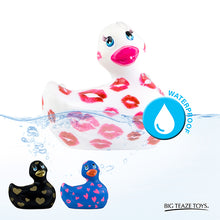 Load image into Gallery viewer, Duckie White w/ Pink Kisses Romance Massager Bath &amp; Body It&#39;s the Bomb   