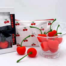 Load image into Gallery viewer, Cherry Bomb Vibrator Massager w cosmetic bag in gift box