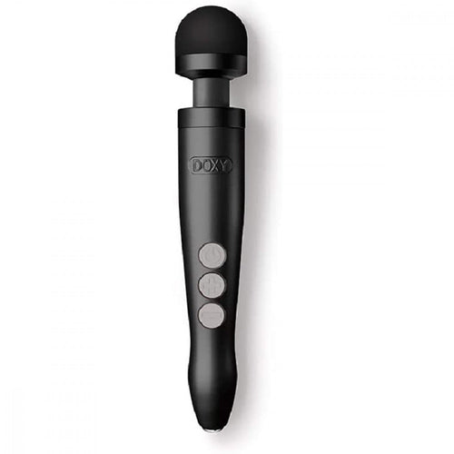doxy wand rechargeable small vibrator wireless massager, matte black design cordless 3R