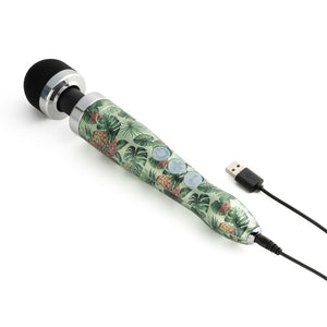doxy wand rechargeable small vibrator wireless massager pineapple design cordless 3R, Hawaii vibrator design