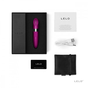 deep rose lipstick vibrator vibe by LELO travel waterproof, rechargeable, vibrator