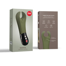 Load image into Gallery viewer, Penis vibrator manta military green, moss green, couples penis sex vibrator Jewels Fun Factory