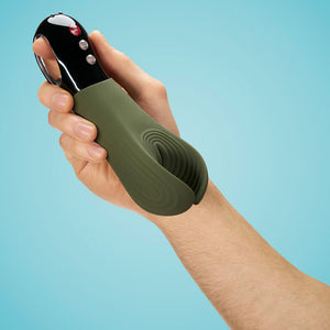 Penis vibrator manta military green, moss green, couples penis sex vibrator Jewels Fun Factory