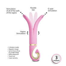 Load image into Gallery viewer, Gvibe3 vibrator 3 Motors, Couples Vibrator g-spot vibrator, prostate vibrator, anal sex vibe Pink by Gvibe