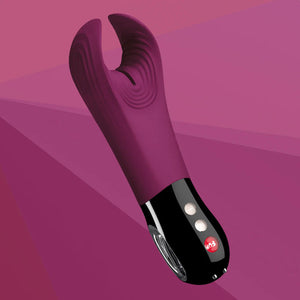 Penis vibrator manta garnet red, couples penis sex vibrator Jewels Fun Factory