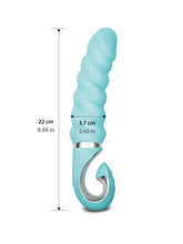 Load image into Gallery viewer, Gjack 2 Vibrator with Bio-Skin™ by G-vibe, waterproof sex toy, magnetic click rechargeable tiffany mint blue