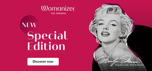 Marilyn Monroe Womanizer pleasure air clit stimulator clitoral sex vibrator vivid red special edition