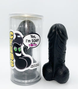 black penis soap Chubs' in gift can by It's the Bomb