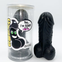 Load image into Gallery viewer, black penis Soap, chubs in Gift Cans by it&#39;s the Bomb