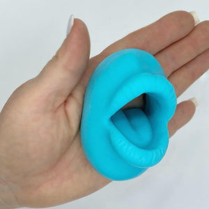 Blue weenie washer, blue weeny washer dick soap, mouth shaped penis cleaner soap gag gift for men dick soap
