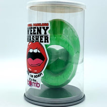 Load image into Gallery viewer, green weenie washer, martian green weeny washer dick soap, mouth shaped penis cleaner soap, gag gift for men 