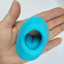 Load image into Gallery viewer, blue weenie washer, blue weeny washer penis cleaner mouth shaped soap gag gift mens dick soap