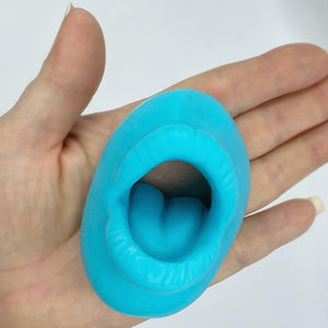 Blue weenie washer, blue weeny washer dick soap, mouth shaped penis cleaner soap gag gift for men dick soap