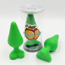Load image into Gallery viewer, Butt Plug Soap in Pink. Guest Soap in Cute Gift Cans WHIMSICAL &amp; NAUGHTY It&#39;s the Bomb Green Butt Plug Soaps  