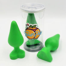 Load image into Gallery viewer, Butt Plug Guest Soaps in Gift Cans WHIMSICAL &amp; NAUGHTY It&#39;s the Bomb Green Butt Plug  