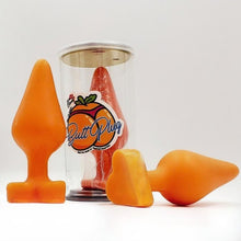 Load image into Gallery viewer, Butt Plug Soap in Orange They Come in Cute Gift Cans guest soap It&#39;s the Bomb Orange Butt Plug Soap  