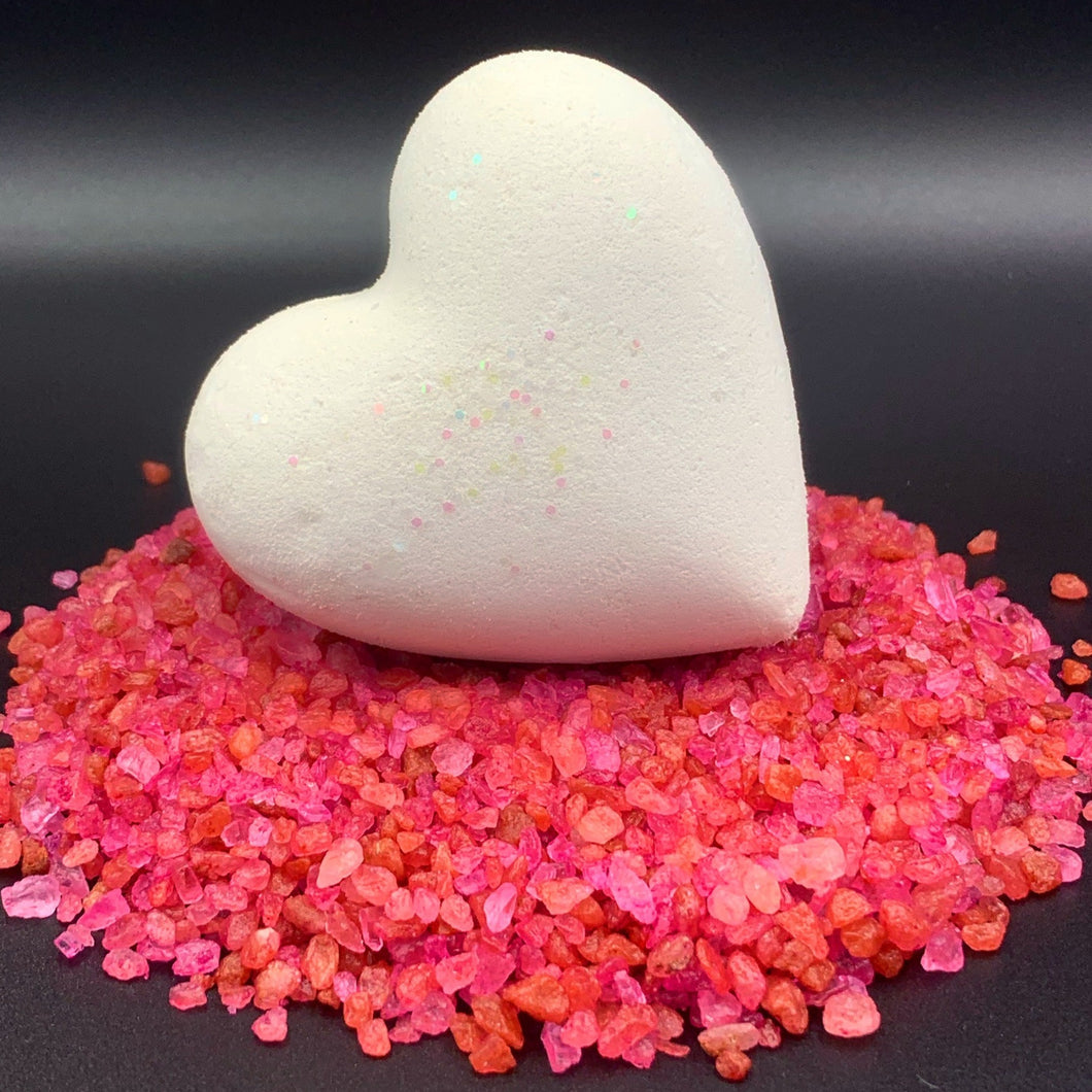 white Heart Bath Bombs 'Wicked White' It's the Bomb