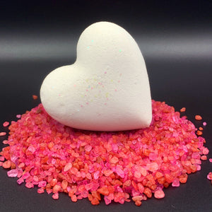 Heart Bath Bombs, 'Party Hearty' White w/ Sprinkles CUPIDS COURT HEART BOMBS It's the Bomb 'Wicked' White  