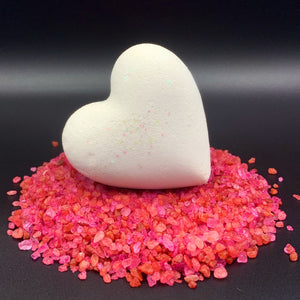 Bath Bomb Hearts Gift Bowl Full! Don't send Flowers, Send Bath Bombs CUPIDS COURT HEART BOMBS It's the Bomb   