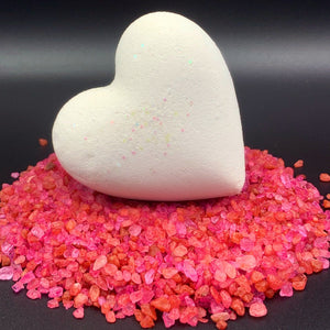 white Heart Bath Bombs 'Wicked' White  