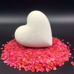 Heart Bath Bombs 'Black Velvet' CUPIDS COURT HEART BOMBS It's the Bomb 'Wicked' White  