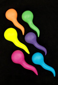 Rainbow Spermie shaped soap Assorted pride Colors Sperm in Gift Can  