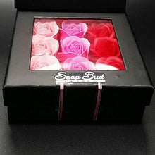 Load image into Gallery viewer, Breast Cancer Awareness Rose Bud Soap Petals, Roses for Lovers &amp; Friends Whimsical Soaps It&#39;s the Bomb 1 Box of Rose Bud Soap Petals  