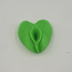 Green Vagina Shaped Gift Soap