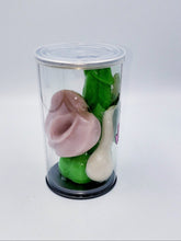 Load image into Gallery viewer, St Patrick Shamrock Green Sperm Spermies in a Cute Pop Top Gift Can Whimsical Soaps It&#39;s the Bomb St Patrick&#39;s Green Penis with Nude Vagina and a Spermie  