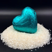 Load image into Gallery viewer, Heart Bath Bombs, Aqua &#39;Ecstasy&#39; CUPIDS COURT HEART BOMBS It&#39;s the Bomb   