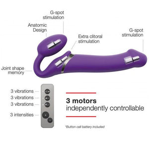 Strap-on-Me® Vibrator Vibe - Medium Size - Vanilla Color Massager Entrenue   
