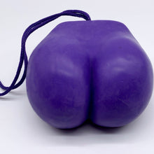 Load image into Gallery viewer, Bubble Butt &#39;Soap on a Rope&#39; Nude Butt Soap Made in the USA WHIMSICAL &amp; NAUGHTY It&#39;s the Bomb Purple Bubble Butt Soap on a Rope, Big Butt Soap  