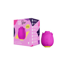 Load image into Gallery viewer, Rose Bud clit sucking Stimulator vibrator clitoral massager Bloomgasm with base vivid pink