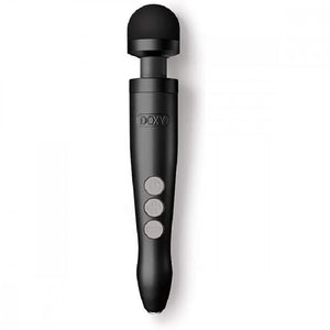 doxy wand rechargeable small vibrator wireless massager, matte black design cordless 3R