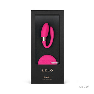 LELO Tiani 2 - Cerise, Black or Deep Rose, Hands Free Remote Controlled couples massager vibrator